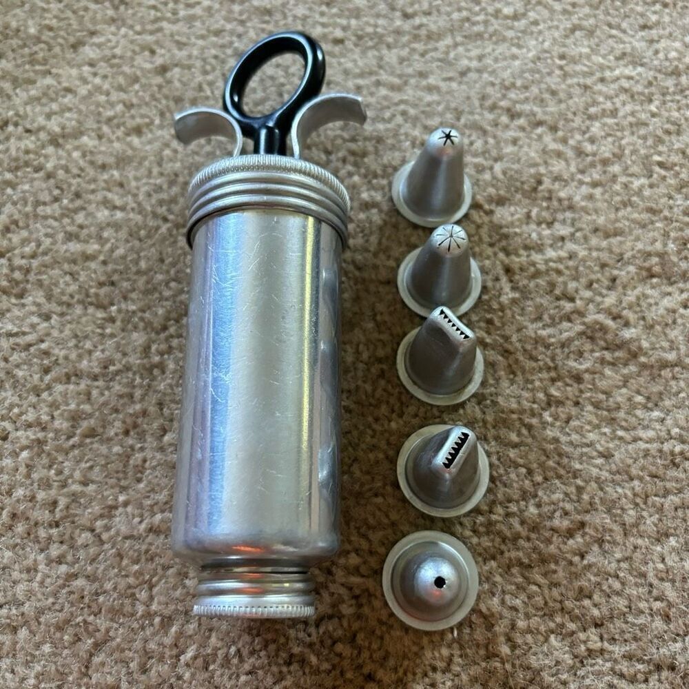 Mirro Vintage Mini Pastry Press With 5 Tips